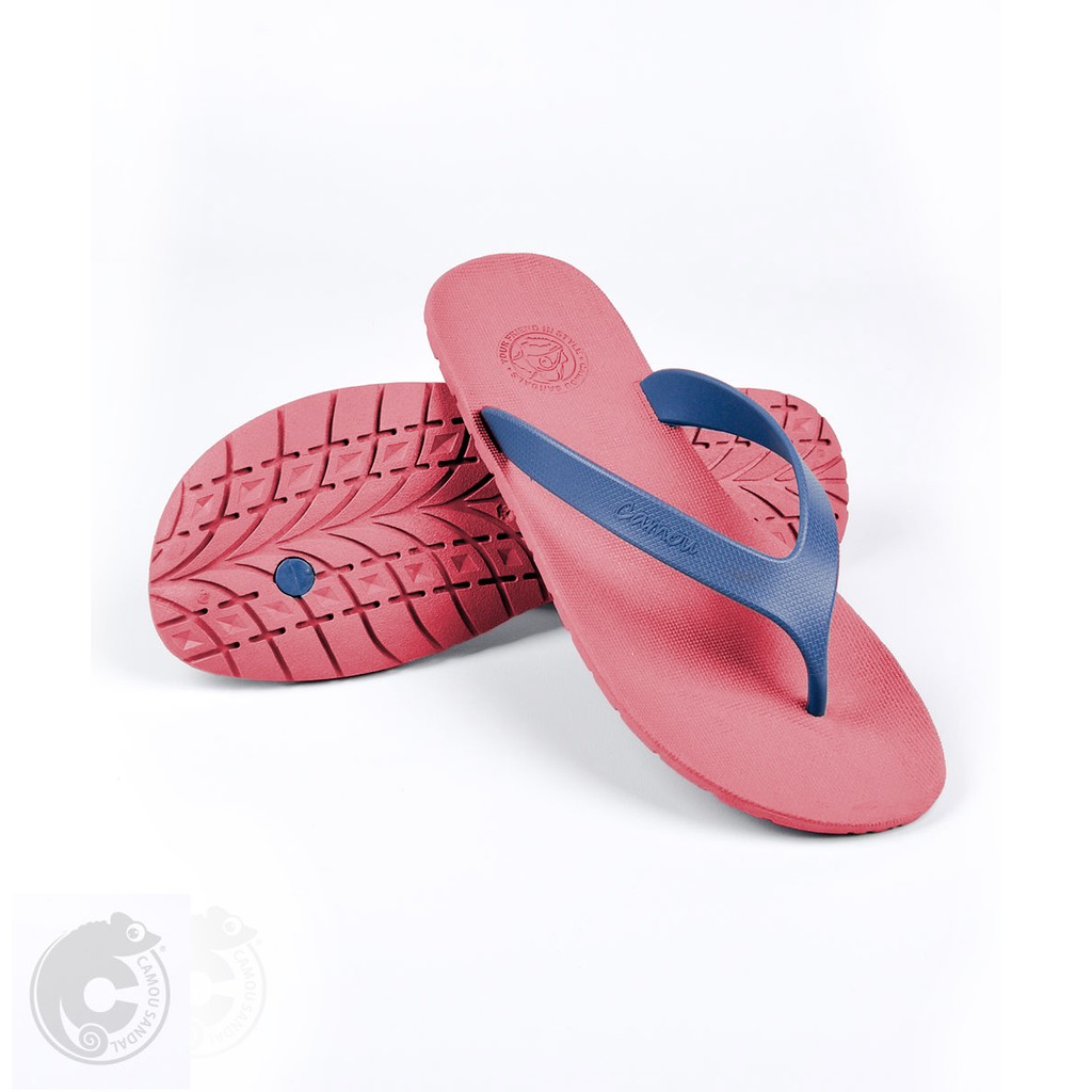 Sandal Jepit Sandal Pria Sandal Flip Flop Sandal CAMOU - WR Merah/Biru