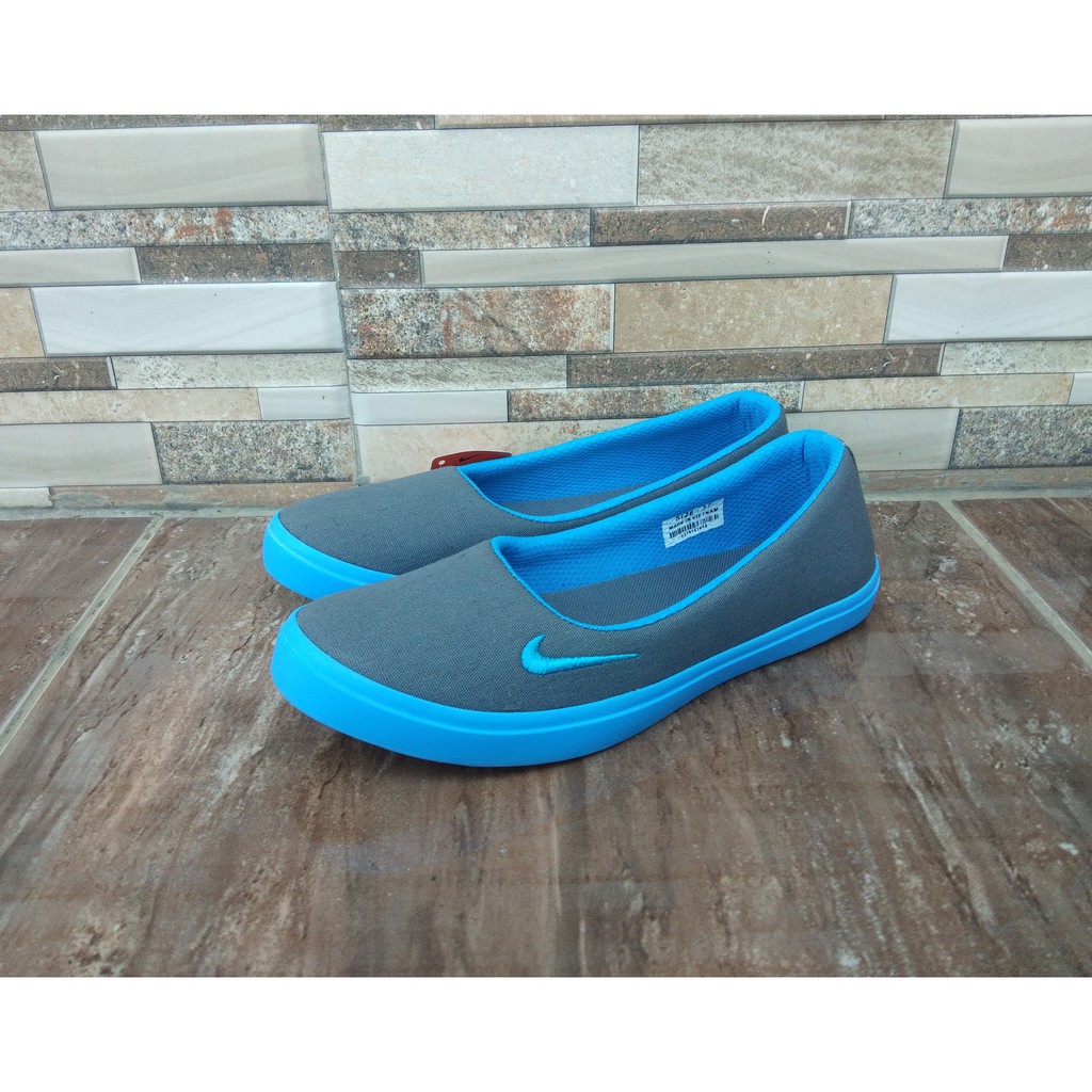 SEPATU WANITA SLIP ON 01 BIRU TOSCA.SEPATU BALERINA.SEPATU FLAT.SEPATU LUCU