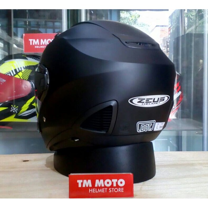 Helm Zeus Z611 MattBlack / Hitam Doff / Zeus Helm Half Face