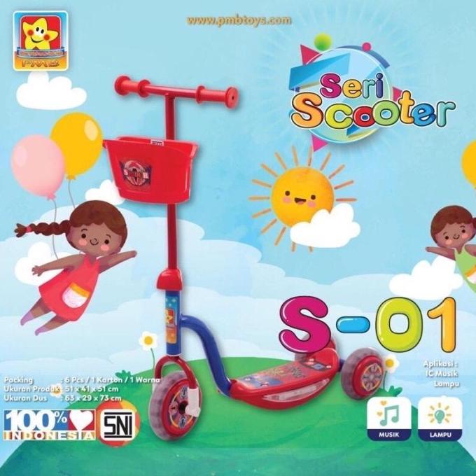 scooter anak roda 3 skuter otoped skuter Pmb S01