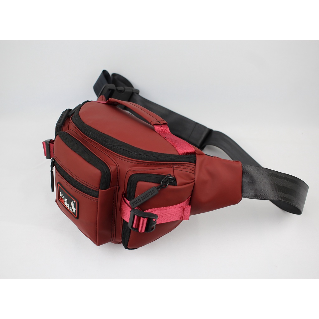 Waistbag Waterproof Tas Pinggang Pria Anti Air Polo Amstar Best Quality Tas Selempang Bahu Tas Unisex