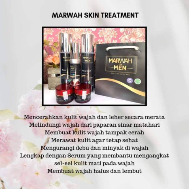 Marwah Skincare For Men Treatment Original Bpom Shopee Indonesia