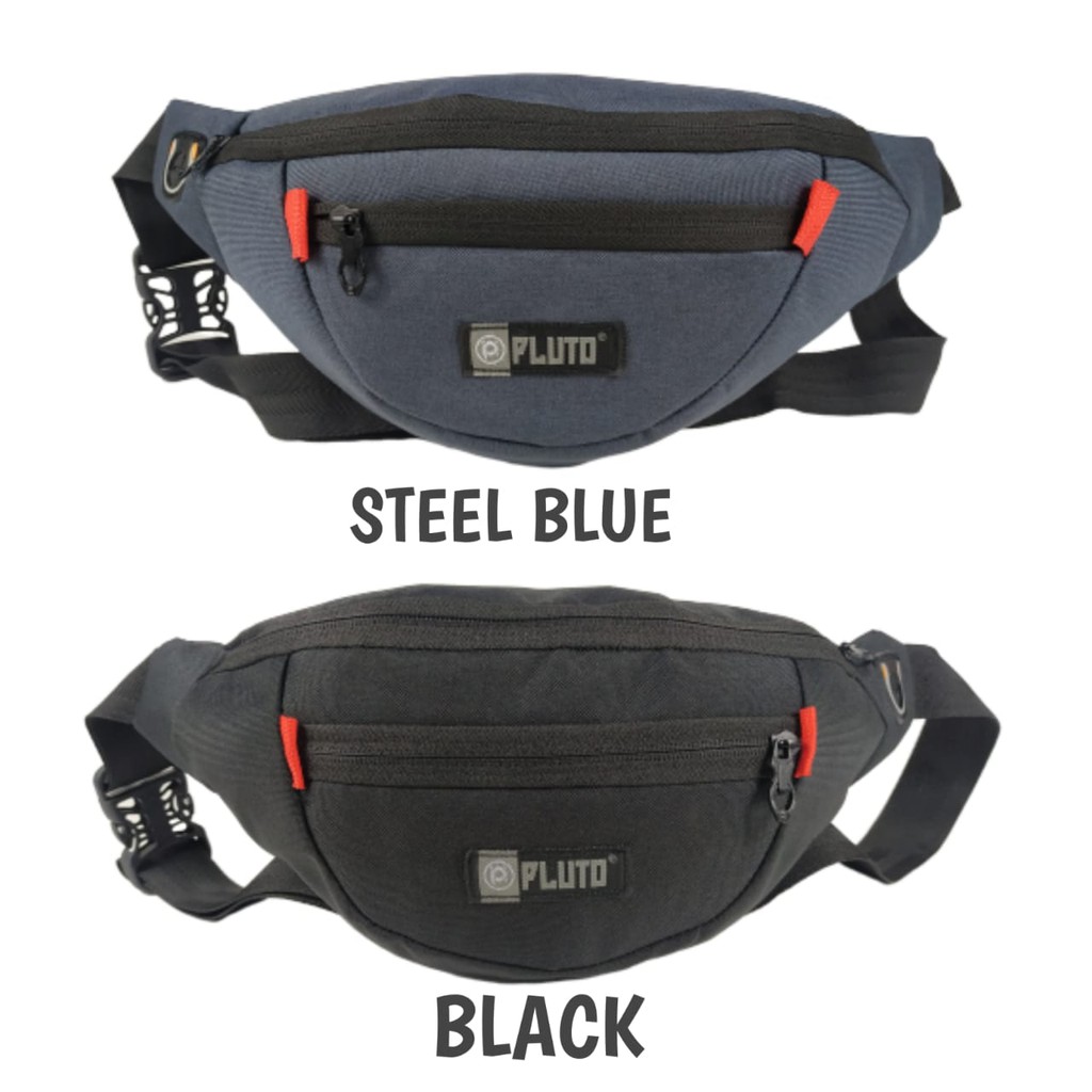 WAISTBAG TAS PINGGANG -TAS SLEMPANG PRIA - PLUTO  TERSEDIA WARNA NAVY - TAS SELEMPANG PRIA ORIGINAL