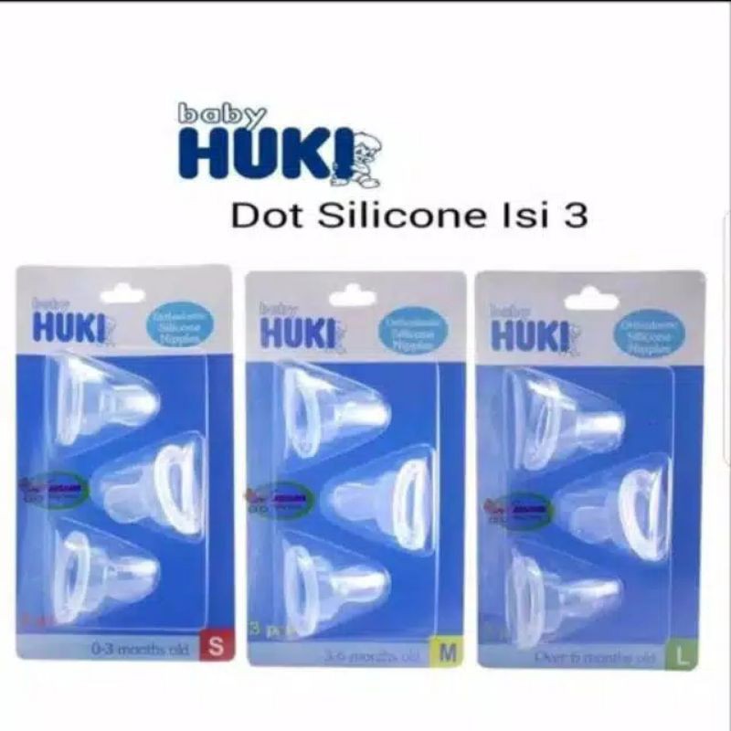 Huki Dot Silicone Ortho Blister isi &quot;3/S/M/L