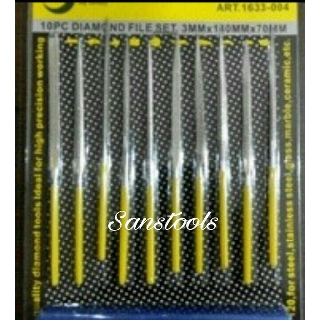 

Bergaransi Kikir Diamond Set Prohex 3Mm X 140Mm File Intan Permata 10Pcs Germany Hot Sale