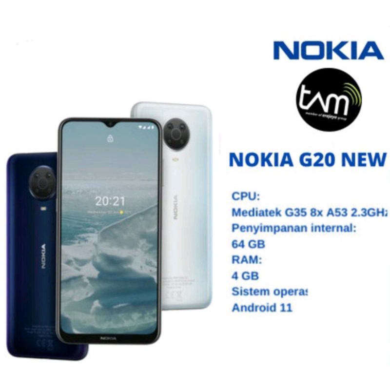 NOKIA G20 [4/64GB] - Garansi Resmi