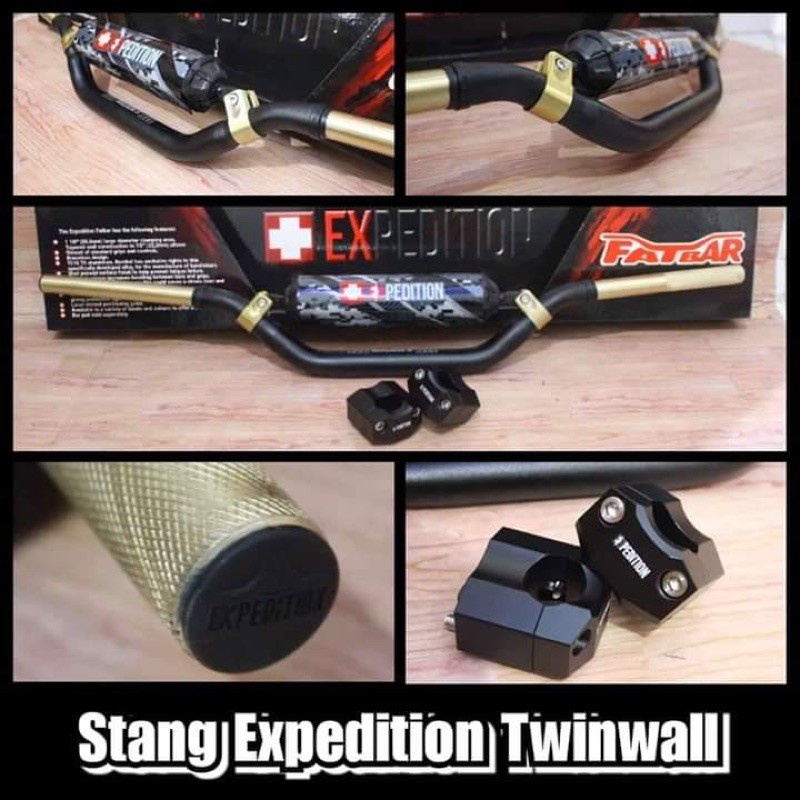 stang fatbar twinwall expedition set barpad dan riser klx crf dtracker stang stir expedition