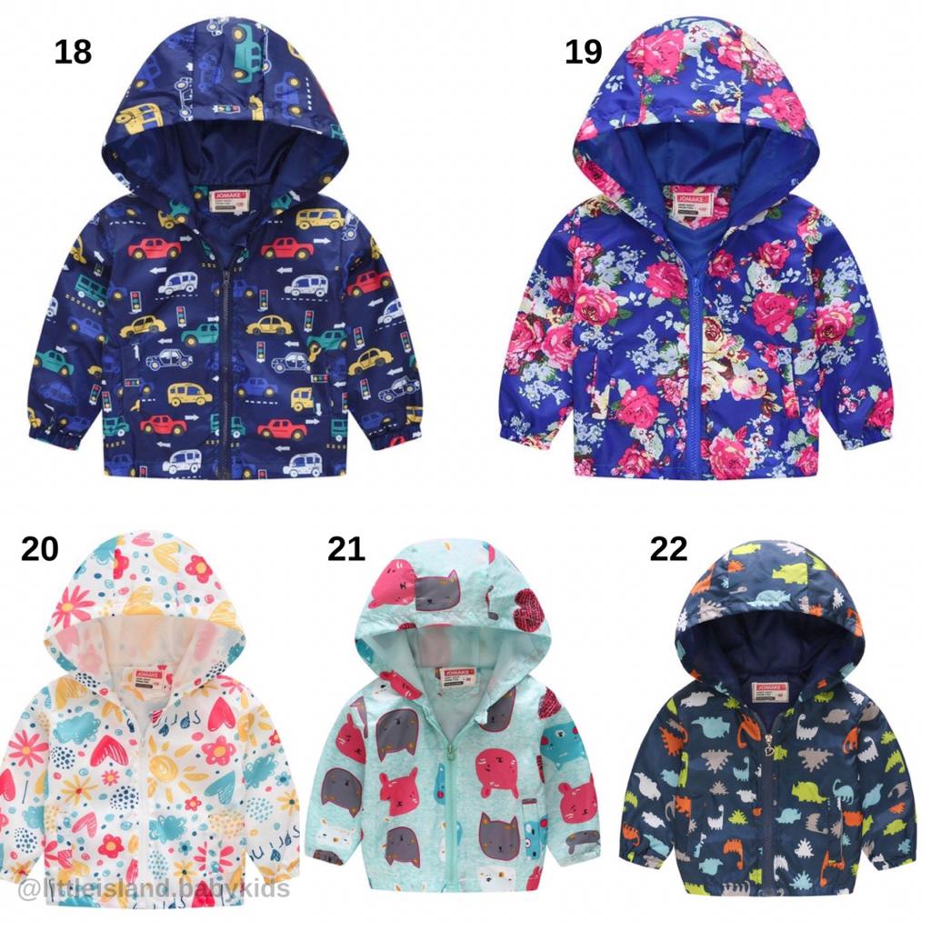 LID9050 No 11-20 Jaket Fashion Bayi/ Balita Parasut Anti Air ada topi/ hoodie