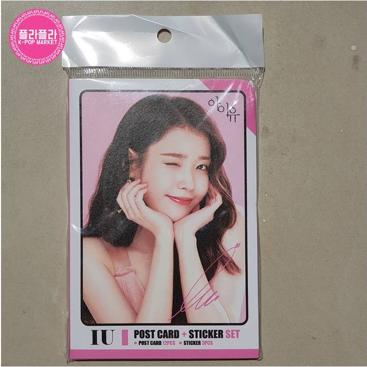 Photocard dan Sticker Set K-POP Gfriend GOT7 IU MamaMoo Momoland