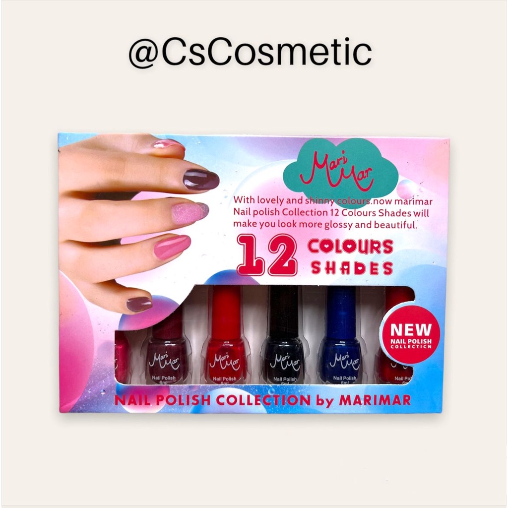 Marimar Nail Polish 12 Color Shades