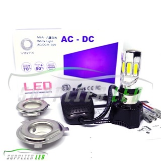 Lampu Utama LED Motor Mobil ORIGINAL Vinyx 6 Sisi 35 Watt ...