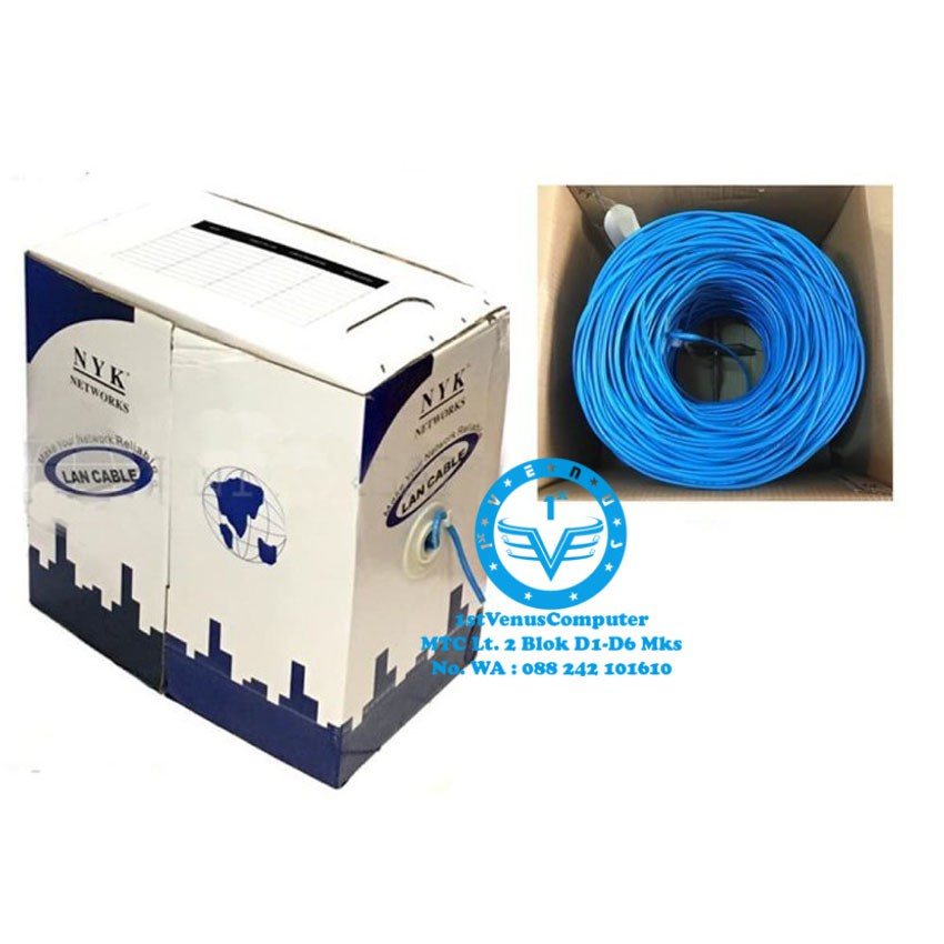 Jual Kabel Lan Utp Cat Nyk Cable Utp Lan Cat E Meteran Ori Net