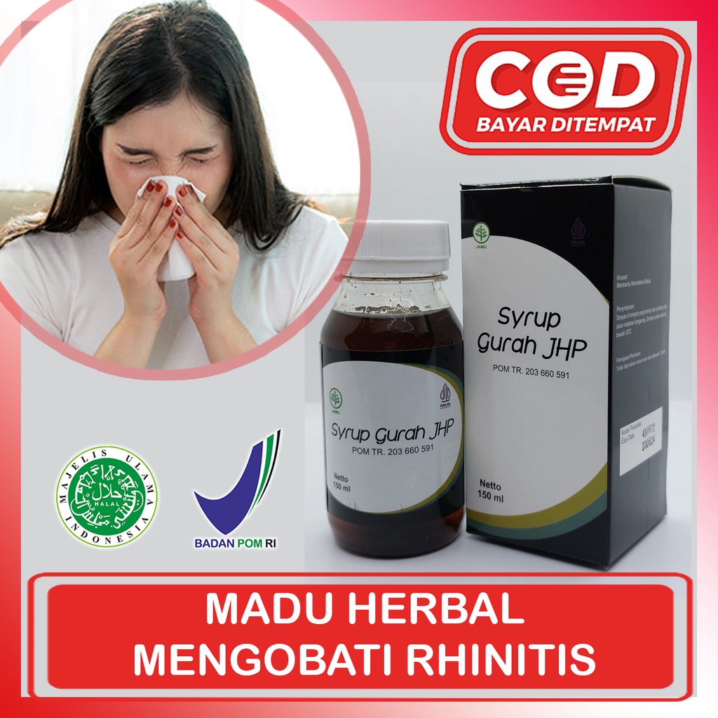 [OBAT HERBAL RHINITIS] Madu Syrup Gurah JHP Mengatasi RHINITIS dengan Obat Herbal Alami
