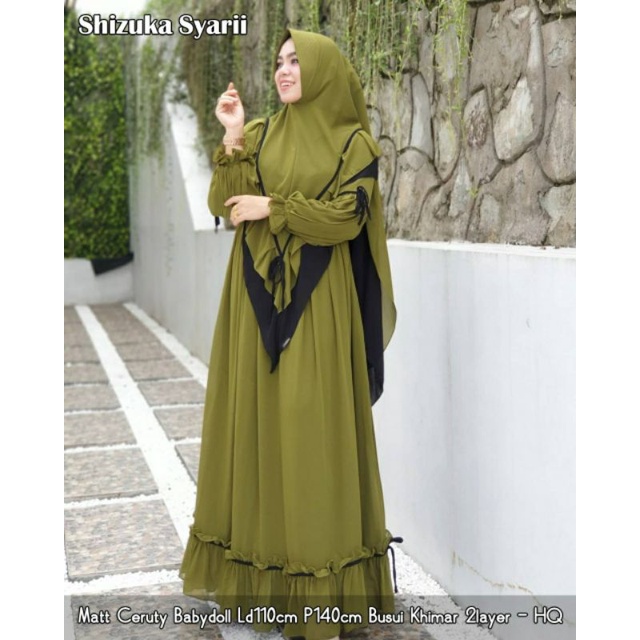 GR HAZIMA SYARI SHIZUKA SYARI GAMIS CERUTY BAJU KONDANGAN
