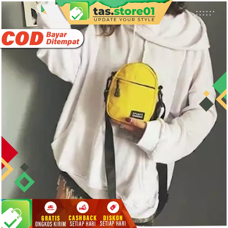 Tas Selempang Wanita Mini Slempang Slingbag Cewek Main Santai Sling Bag Simple Kuliah Fashion Kekini