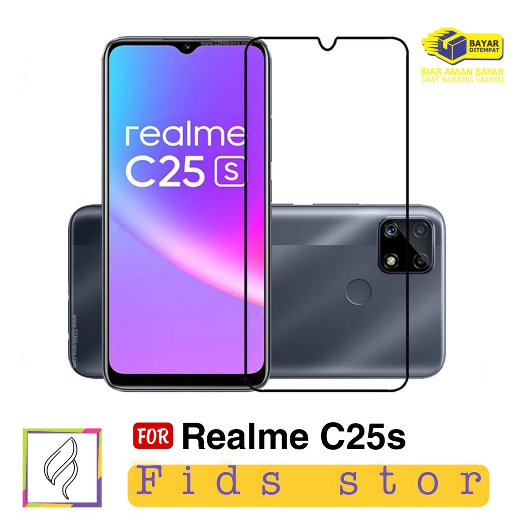 PROMO Tempered Glass REALME C25 | Realme C25s Full Layar Screen Guard Protector Antigores Kaca