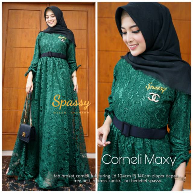 Corneli Maxy Ory by Spassy Dress Maxy | Maxi Dress | Suplier Hijab Solo | Grosir Hijab Solo