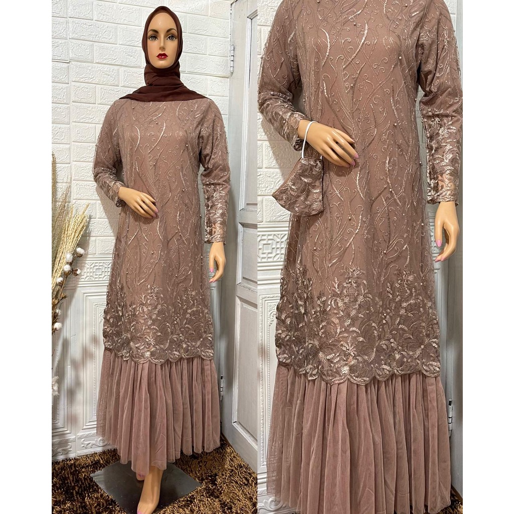 Gamis Tille Tutu NJ / Gamis Kebaya Modern / Kebaya Kondangan / Kebaya Wisuda