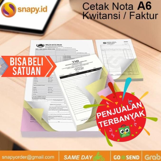 

CETAK NOTA / KUITANSI / FAKTUR A6 snapy90 Ayo Beli