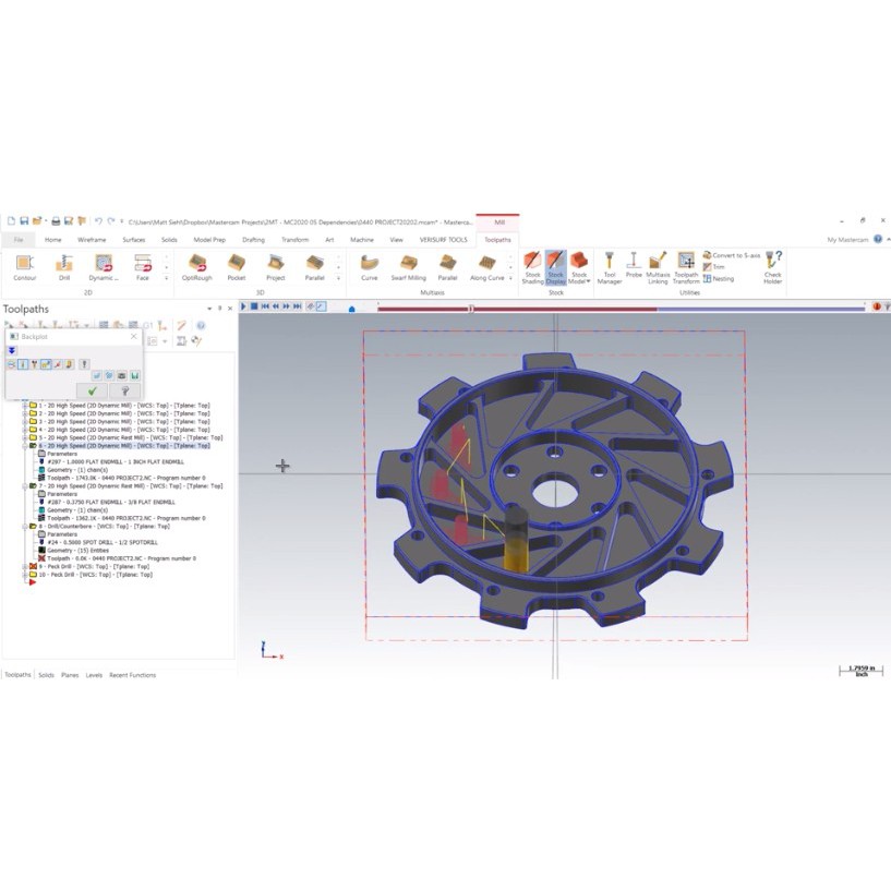 Pelatihan MasterCAM Training Program Design CNC CAD CAM