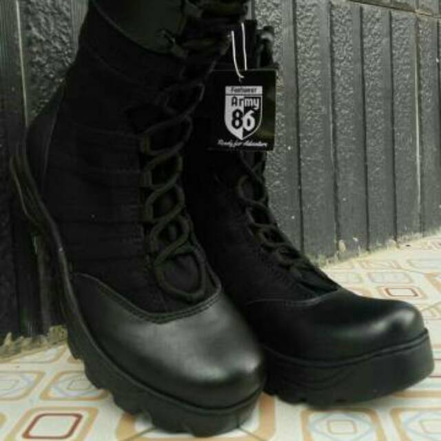 Sepatu PDL  ARMY 86 Ninja Titans Wariors Boots Tni Ad Polri Titans ninja Kulit Asli