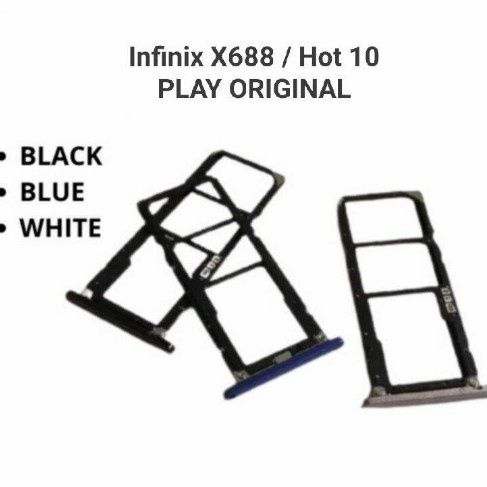 Slot Tempat Dudukan Simcard Simtray Sim Tray Card Lock Infinix Hot 10 Play X688 X688B