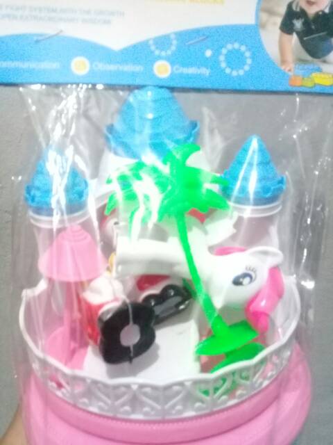 Set Istana Castle  Kuda Poni Full Isi (+30cm)