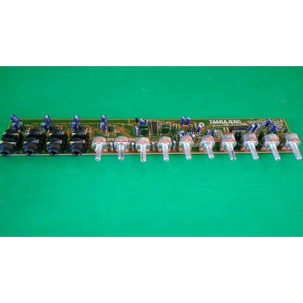 Stereo Tone Control Plus Echo Reverb - 4 Mic - Subwoofer 093 Kit Penguat Mic