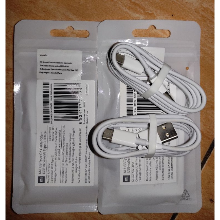 Xiaomi Mi Kabel Charger Usb Type C Fast Charging Original