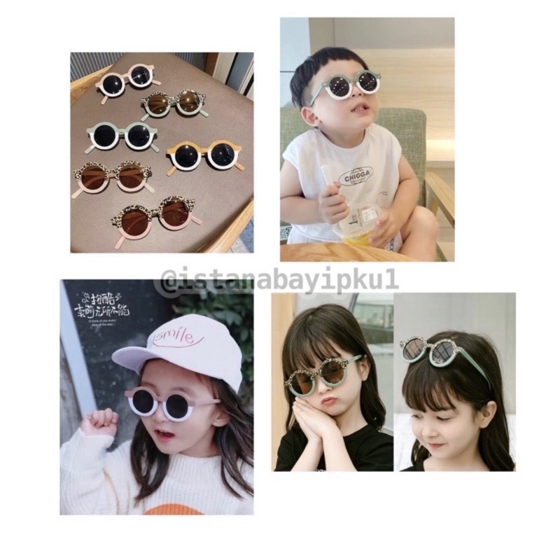 Kacamata anak/Kacamata Vintage 1-7 tahun-KA-103 LEO PINK