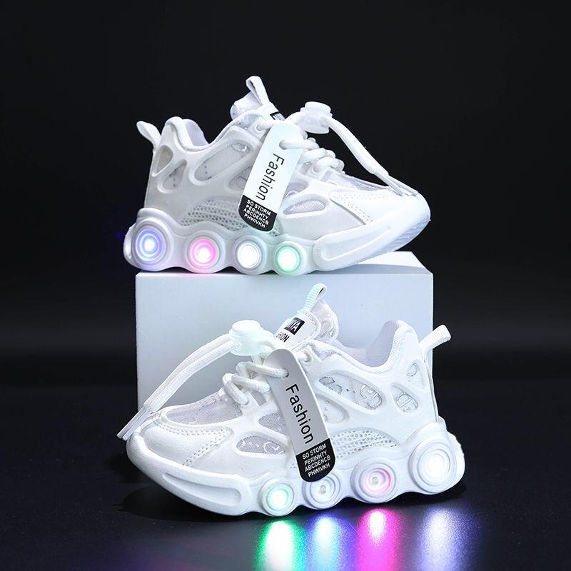 (LOLI-JKT) L99 SEPATU LED TRANSPARAN 2 WARNA SIZE 21-30 BAGUS BANGAT