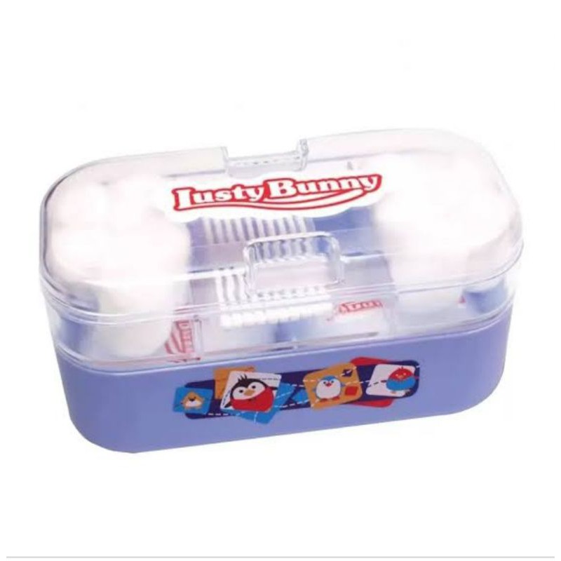 Lusty Bunny Tempat Bedak All In One Tempat Bedak + cotton -tempat bedak bayi lusty buny + cotton