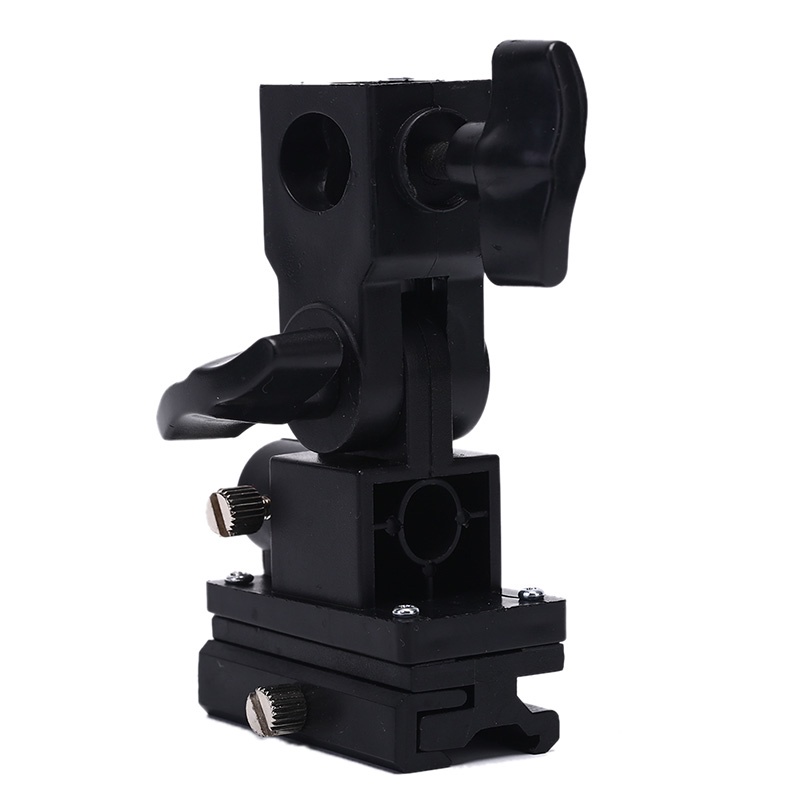 (LUCKID) Bracket Hot Shoe Tipe B Holder Lampu Flash / Payung Fotografi