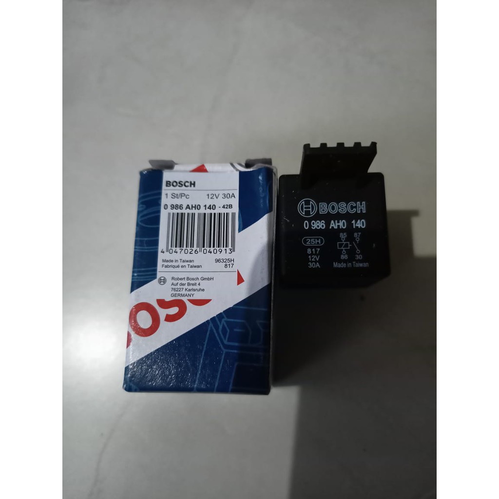 RELAY BOSCH KAKI 4 / RELAY KLAKSON / RELAY LAMPU 12 V