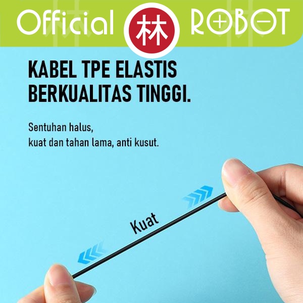 Robot RE801 Headset Wired Earphone Ergonomic In-Ear Bass Android iPhone
