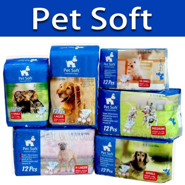 Pet Soft Diaper XL Popok Anjing Kucing Betina Jantan Pampers Diapers