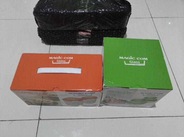 Yong Ma - Magic Com Glass - Tempat/kotak Makanan Kaca 720 & 920 Ml - Ymg753ci & Ymg753gi