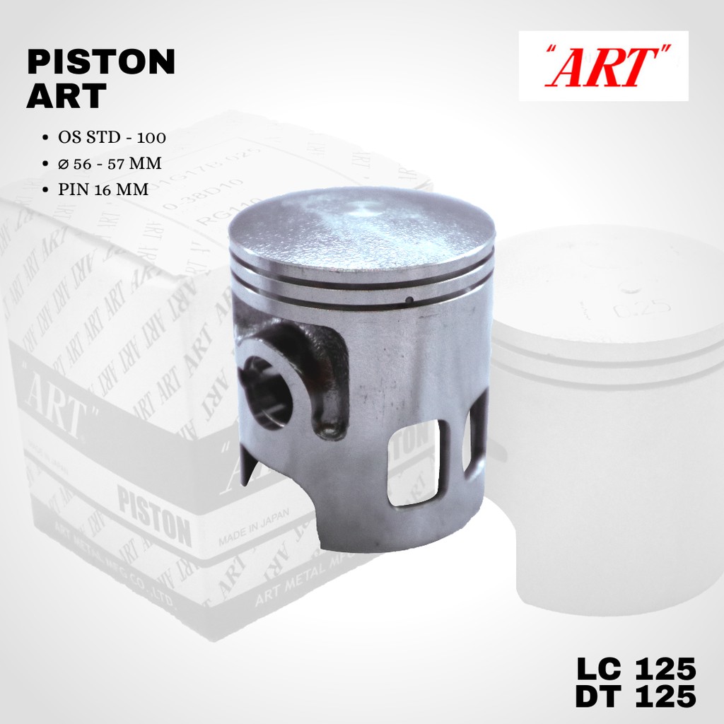 Seher Piston ART DT125 LC125 pin 16 os std - 100