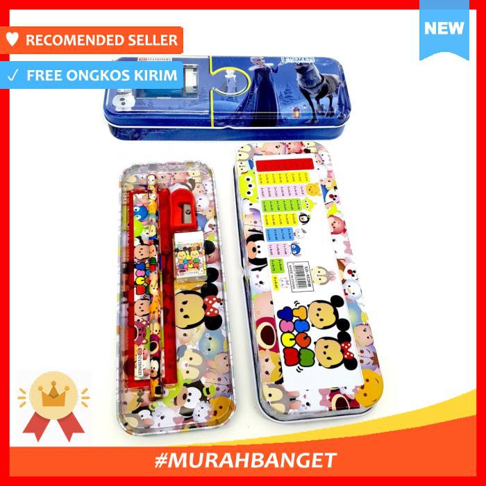 

Tempat Pensil - Kaleng Set 2 Susun 5In1 - Alat Tulis