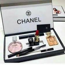 [ Beauty Store ] Chanel set 5 in1 / parfum lipstick eyebrow mascara FONDATION / chanel kosmetik
