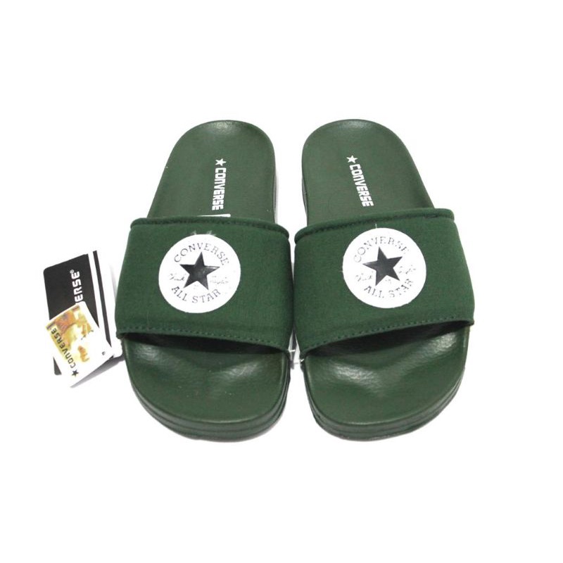 SANDAL SLOP C0NVEERS3 CT || SENDAL CASUAL SPORT SANDAL SLIDE PRIA WANITA-Army