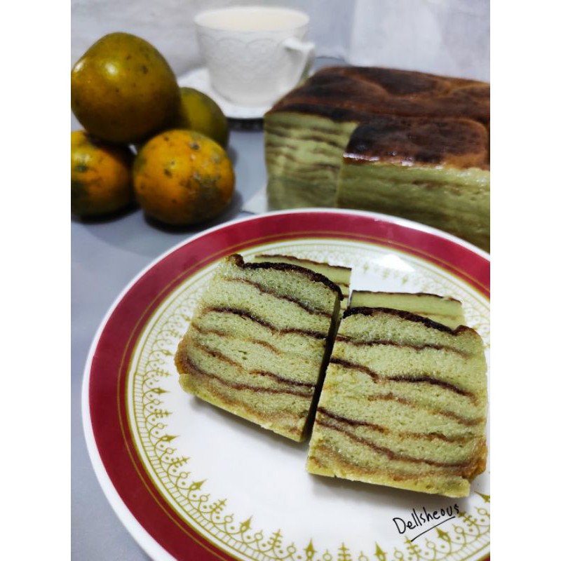 

Kue lapis kojo | kue engkak ketan | kue khas palembang ukuran 15x15x6 cm