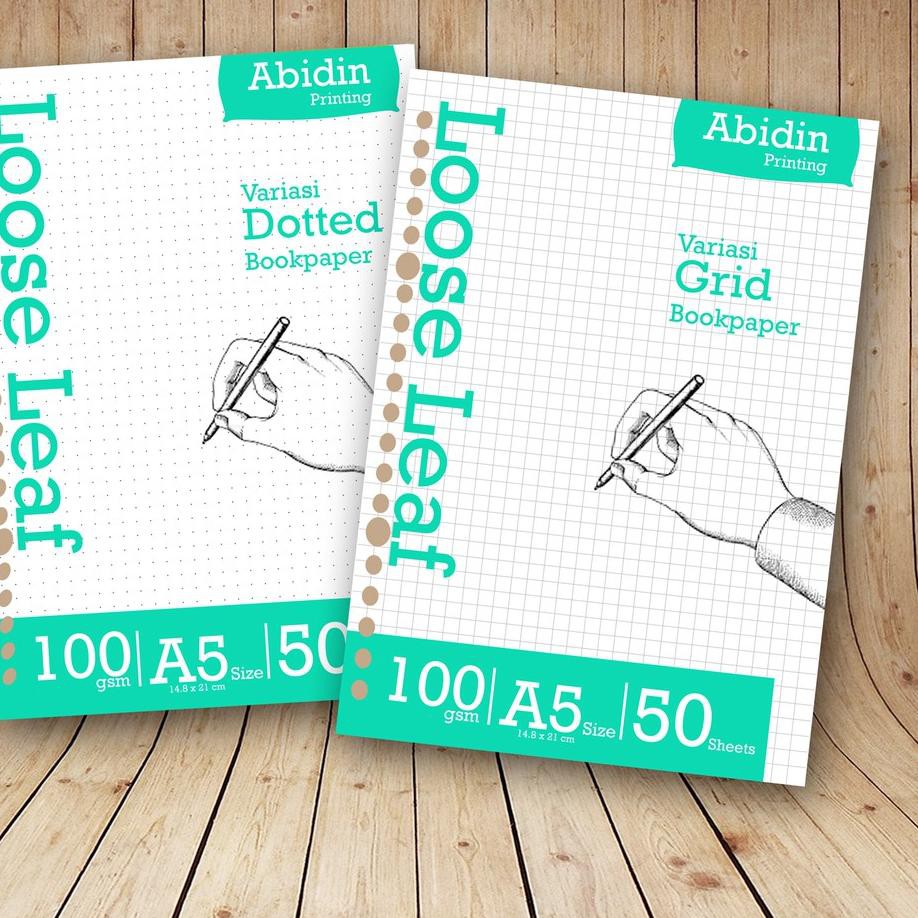 

HITZ 2021 Loose Leaf BARU 100 GSM Size A5 Grid/Dotted Free Bubble