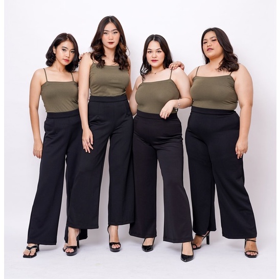 [Allsize/L/XL] PREMIUM HighWaist HW Culottes Pants Celana Kulot Panjang Wanita pants