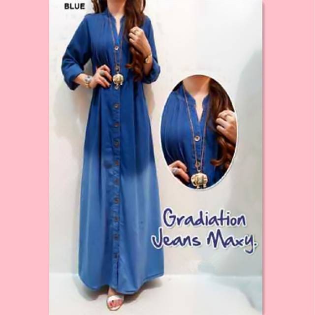 Jeans Maxi biru