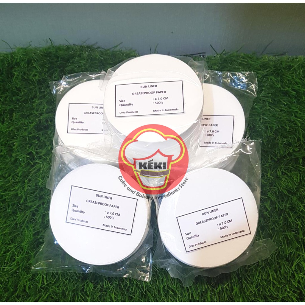 

Kertas Alas Bakpao / Roti / Kue , BUN LINER, Diameter 7cm, 500pcs