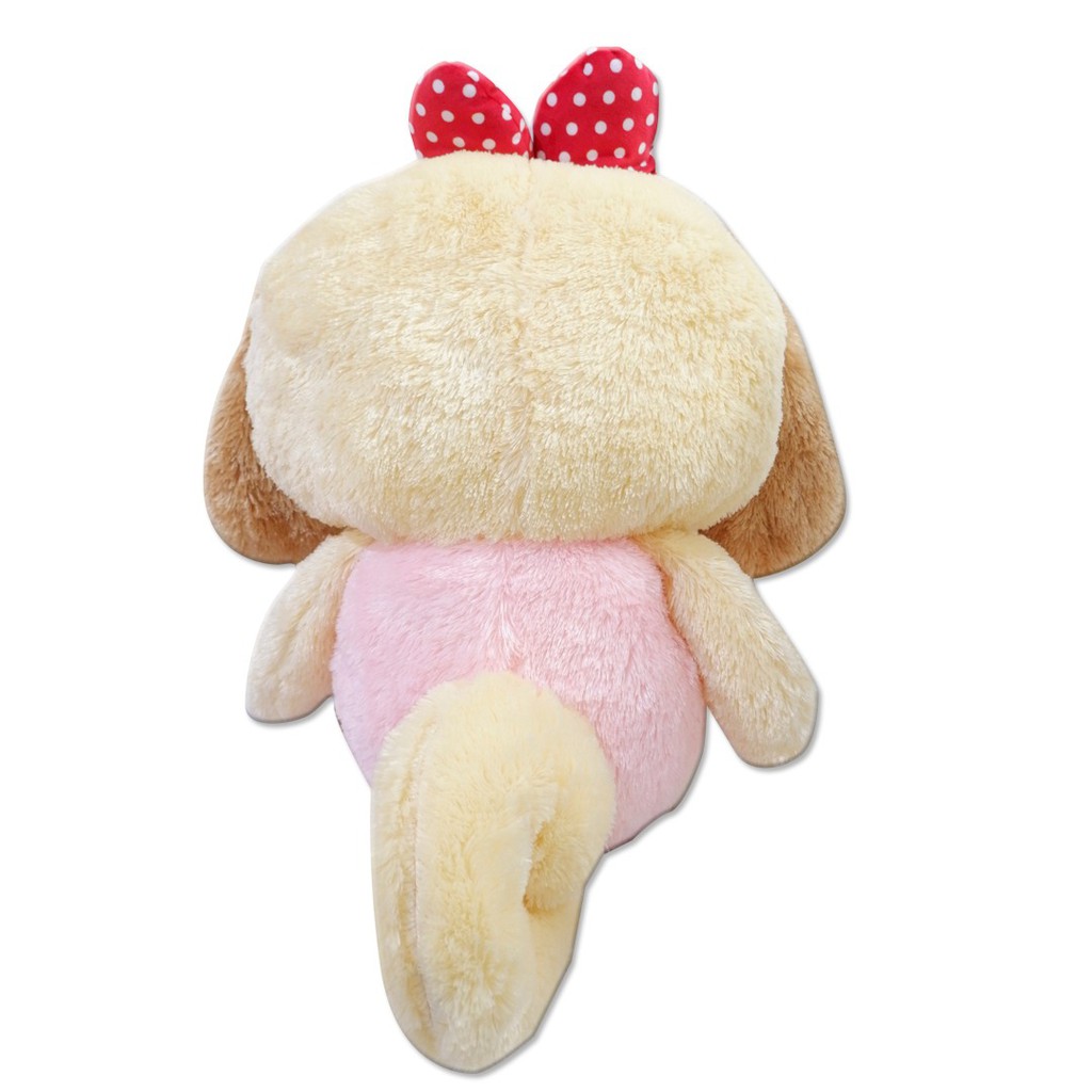 Boneka jumbo caramel kelinci cantik Carnival pita merah cocok untuk kado dan mainan anak terjamin aman lulus SNI-istana boneka