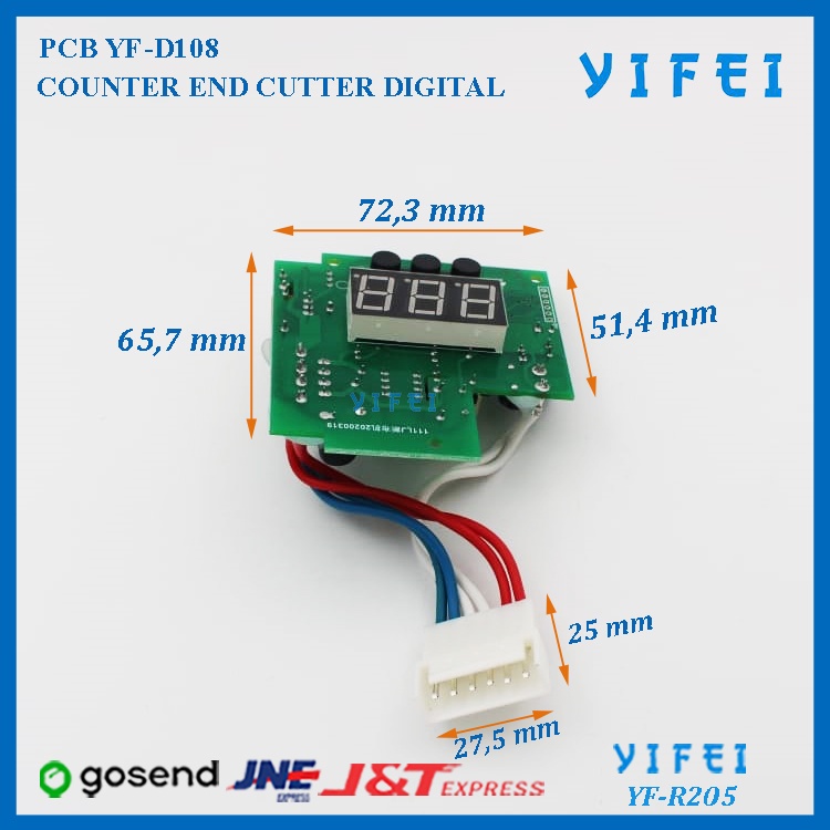 PCB/COUNTER END CUTTER DIGITAL YIFEI YF-R205/COUNTER DIGITAL YF-D108