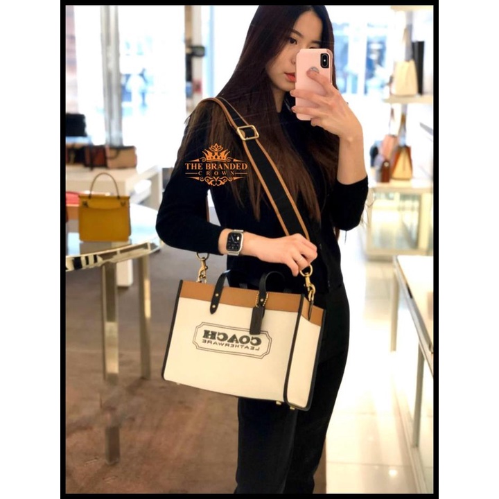 Bag Canvas - Tas Coach 89488 New Tote Bag Small Canvas Series Messenger Bag