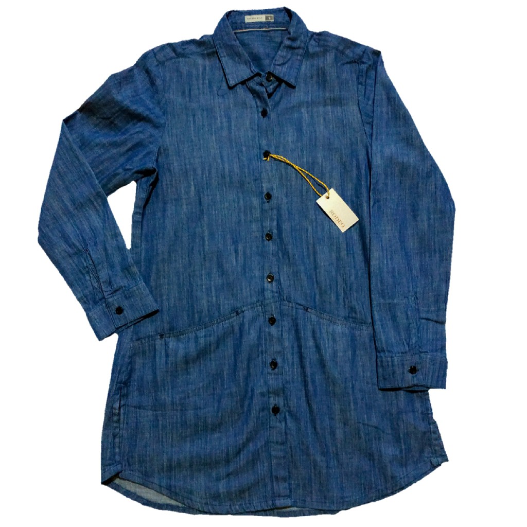 KEMEJA WANITA RODEO ORIGINAL KATUN NAVY